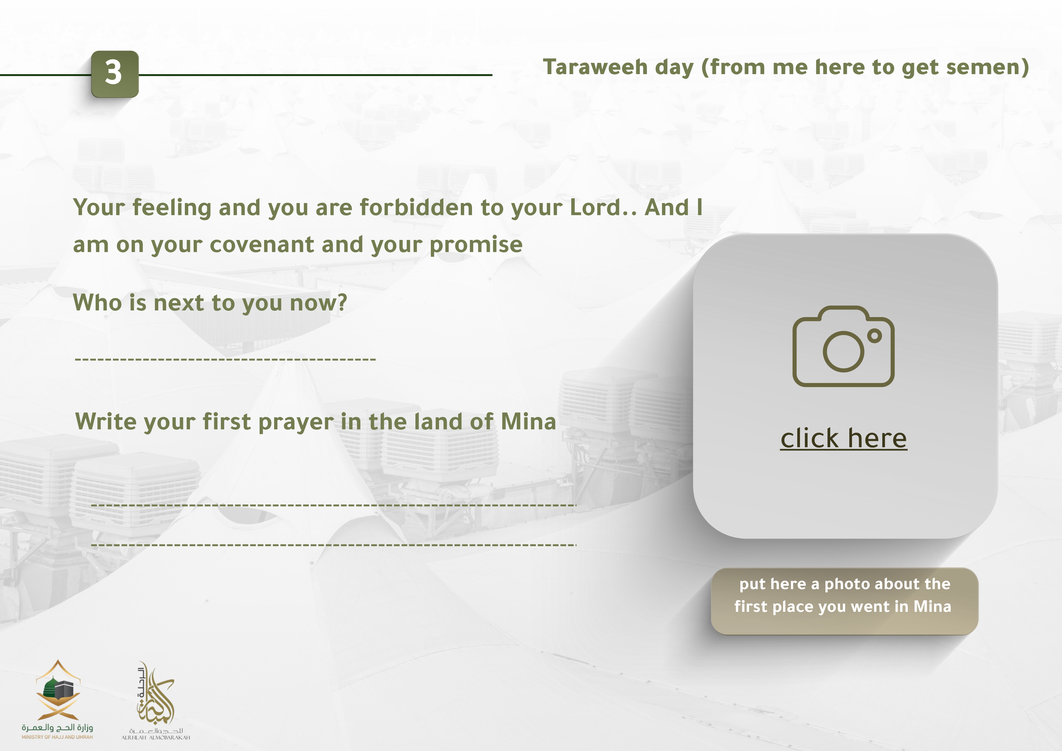 Your days in Mina